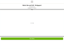 Tablet Screenshot of metricbargrillbridgeport.com